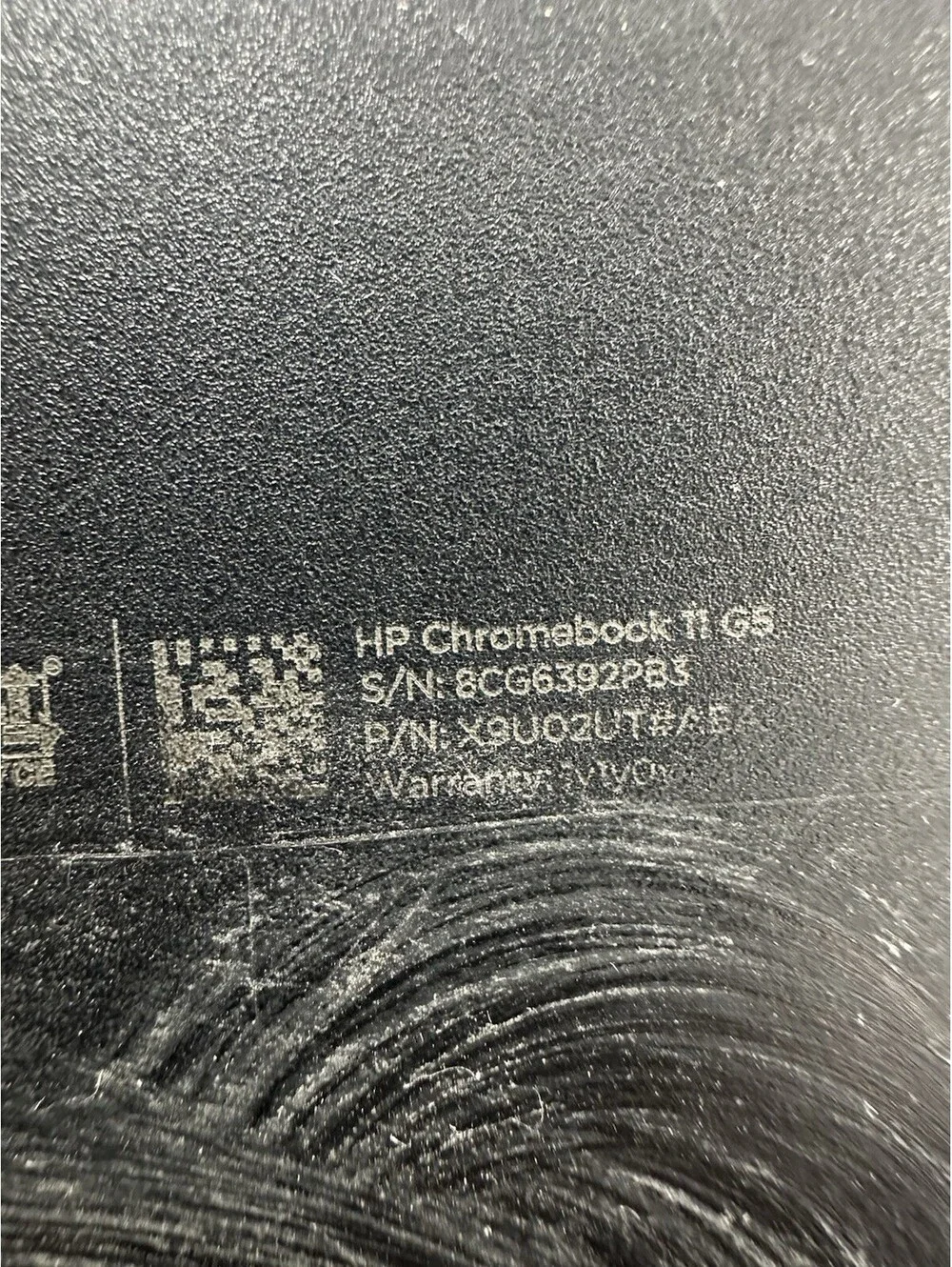 HP Chromebook 11 G5 11.6in Intel Celeron Chrome OS Laptop Black/Silver (parts)